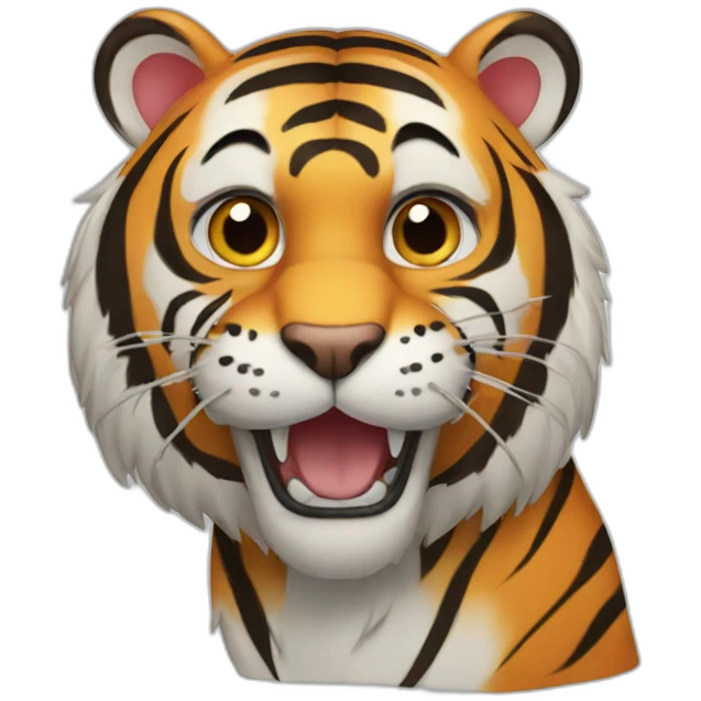 a tiger emoji