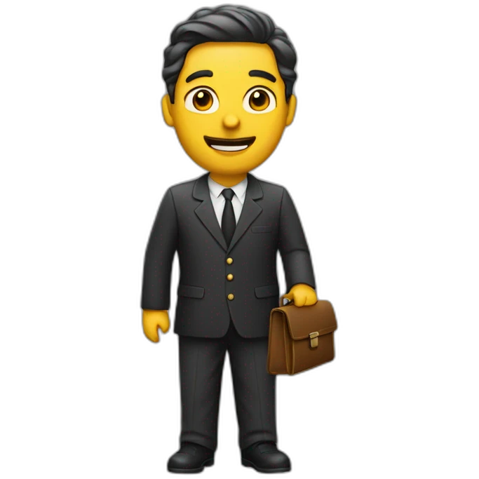 director with briefcase emoji