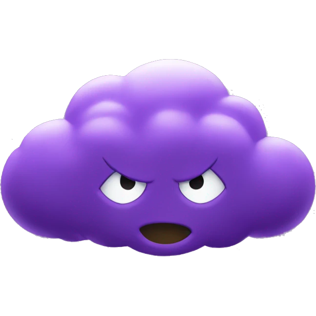 Storm cPurple lighting  emoji