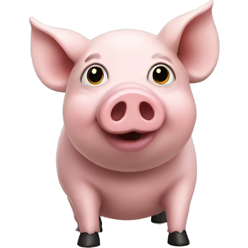 Piggie in a war emoji