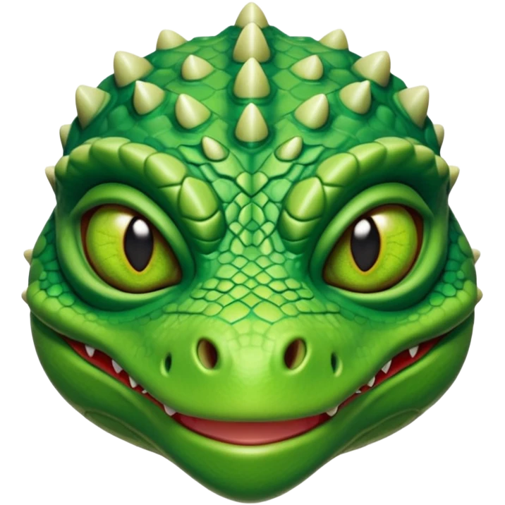 reptilian alien character, lizard-like face, scaled skin, sharp eyes, alien warrior vibe, 3D cartoon, mobile game icon style, clean background, no text, no watermark
 emoji