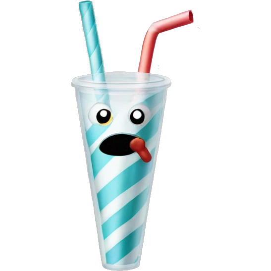 drinking straw emoji