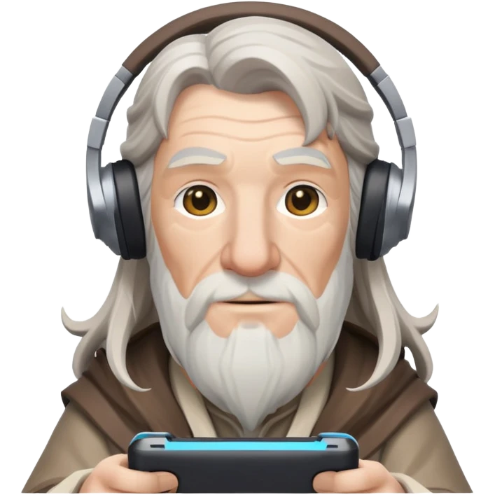 generate an emoji of Gandalf playing fortnite emoji