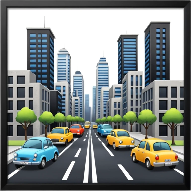 a city, with it's traffic emoji