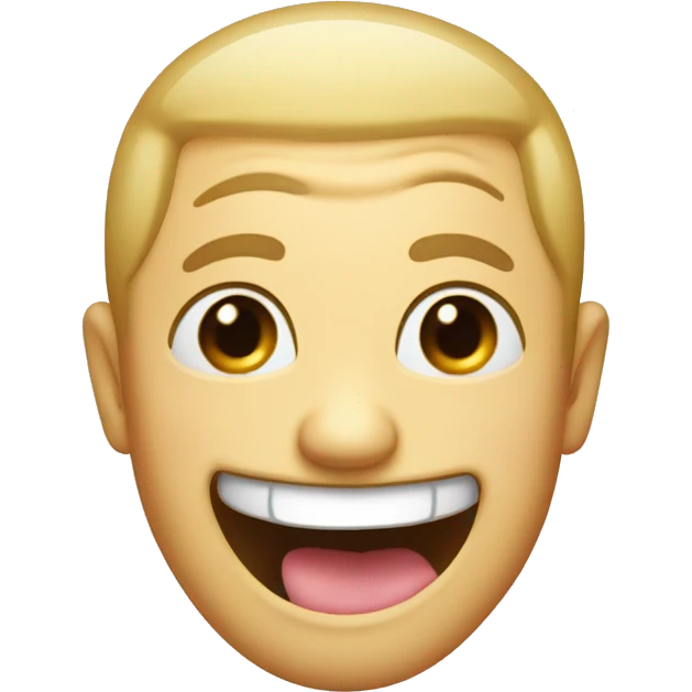 Smiling tongue in cheek emoji