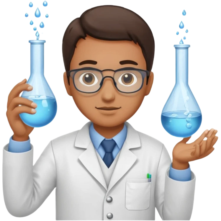 Scientist, testing water samples emoji