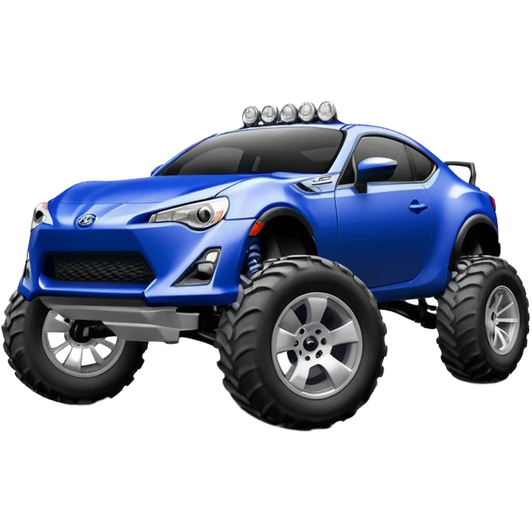 Ultramarine 2013 Off road 4wd monster truck scion fr-s with silver wheels  emoji
