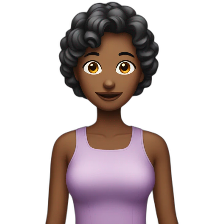 girl with big cheries emoji