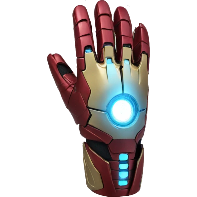 iron man glove pointed like a plane emoji