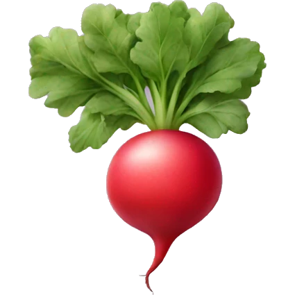 Radish fruit emoji