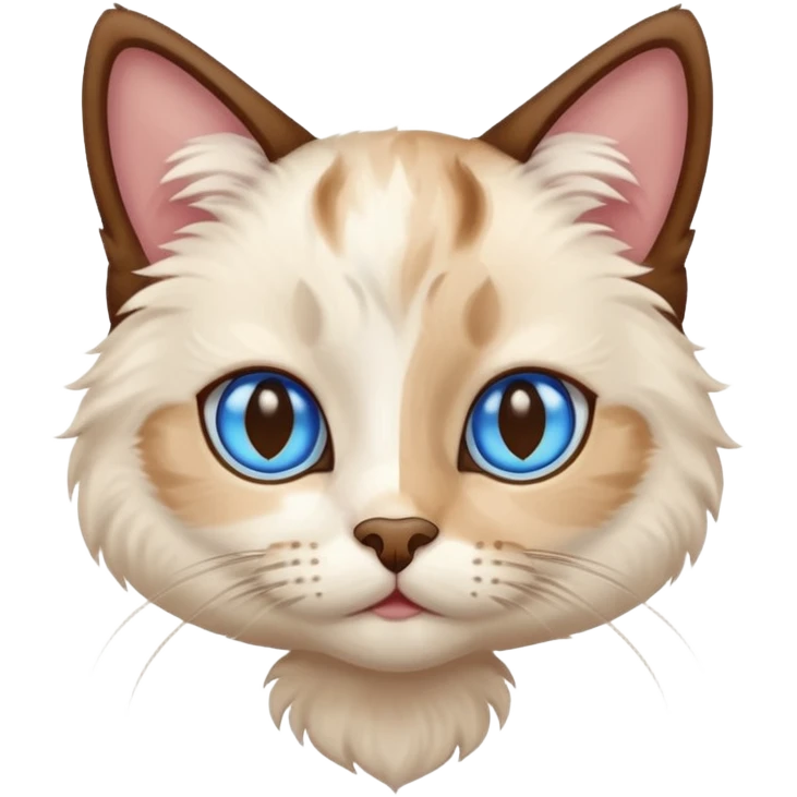 Color point cat emoji