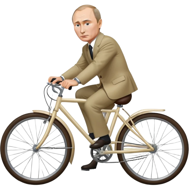 Vladimir Putin riding a bicycle emoji