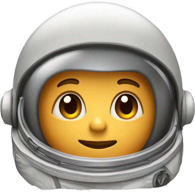 a astronaut on a peanut butter p emoji