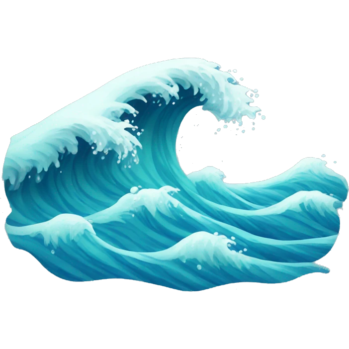 Water waves emoji