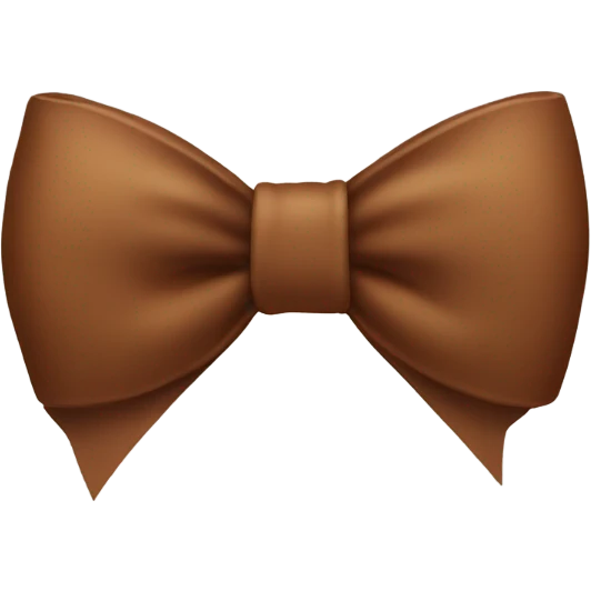brown bow emoji