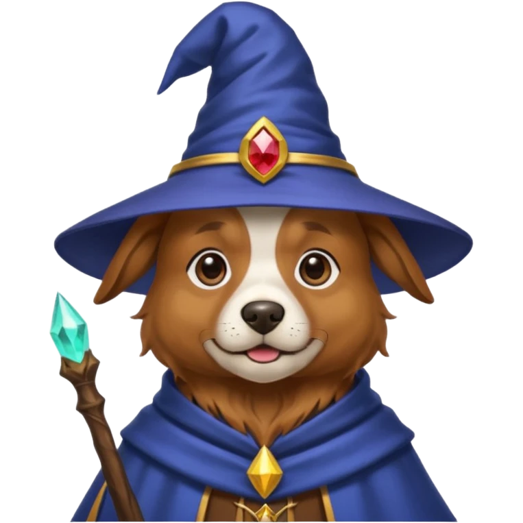 Dog wizard emoji