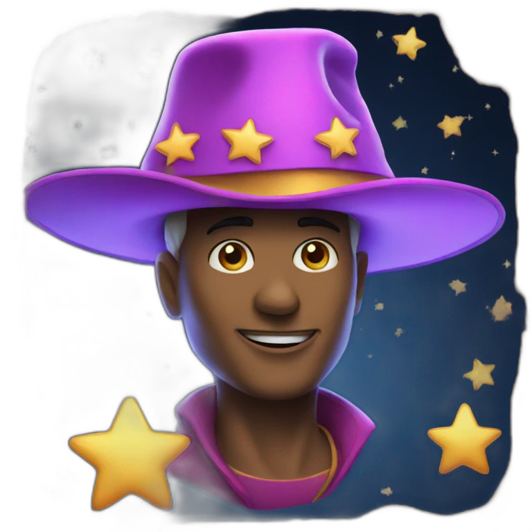 star out of a magic hat emoji