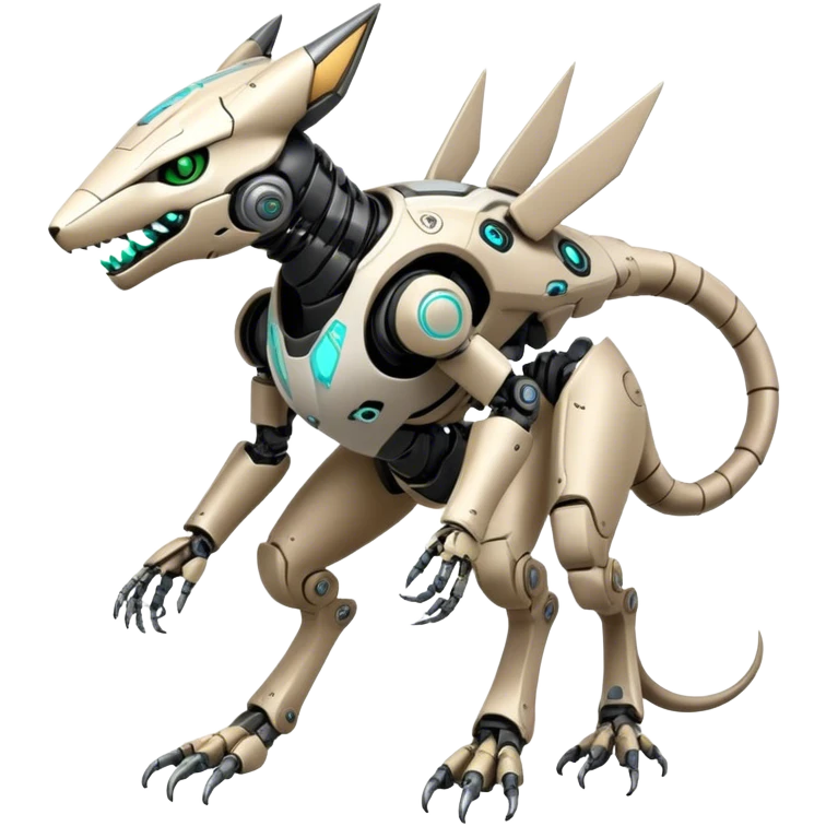 Modern Futuristic Cool Wicked Advanced Detailed Cyborg-Vernid-Trico-species by LiLaiRa full body emoji