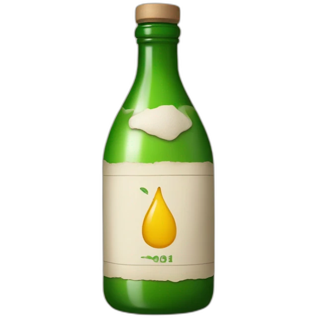 Bouteille avec un parchemin à l'intérieur emoji