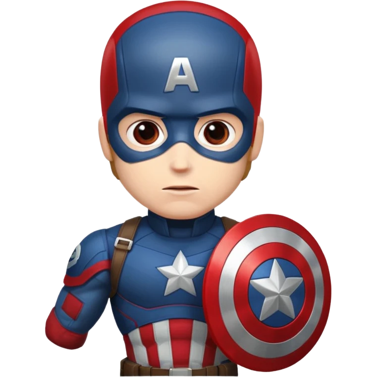 Capitan america con lo scudo del Milan emoji
