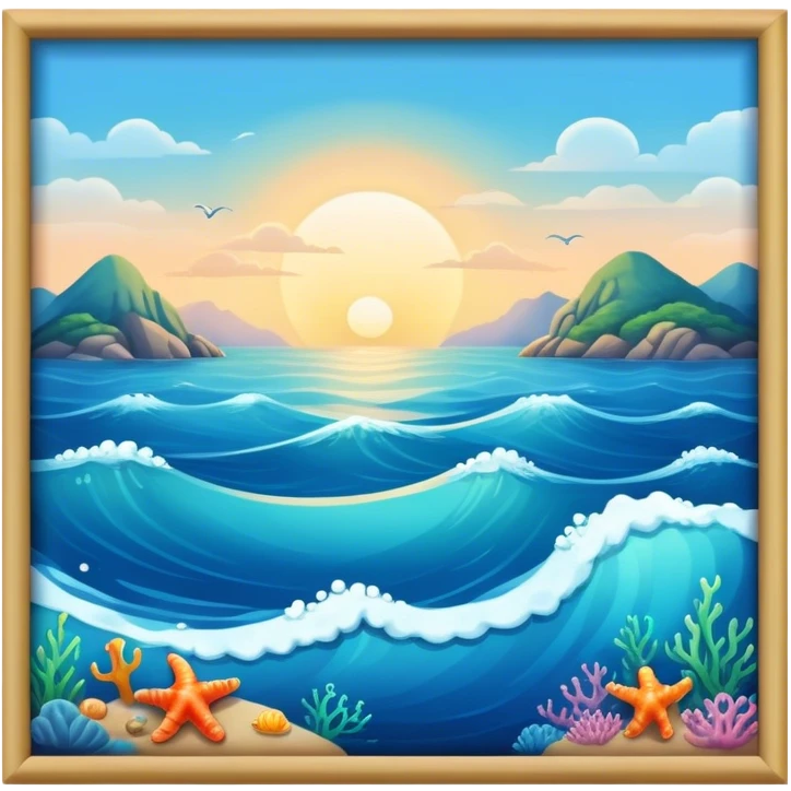 Ocean scene emoji