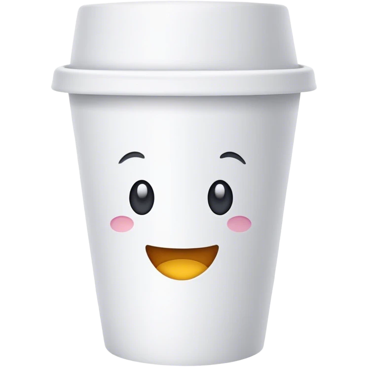 white paper cup emoji