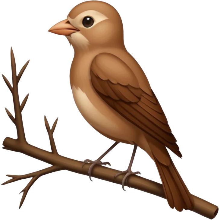 Nightingale bird emoji