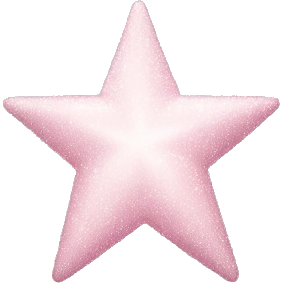 pale pink star sparkle emoji