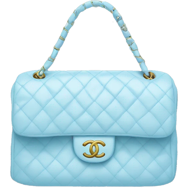 light blue chanel bag emoji