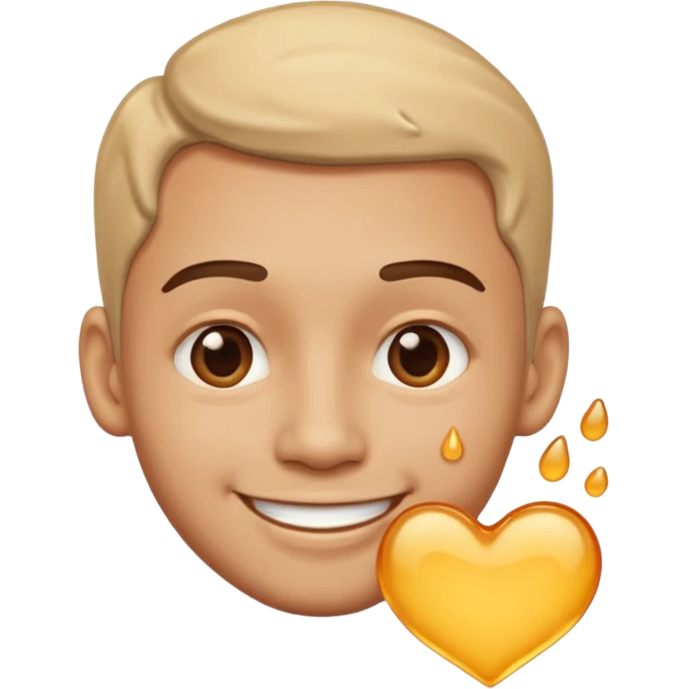 Guy Melting in love emoji