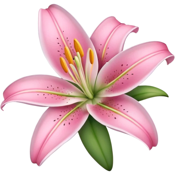 Lily flower pink emoji