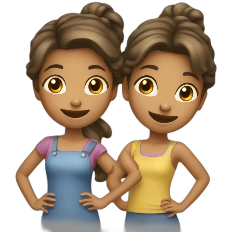 deux filles qui dansent emoji