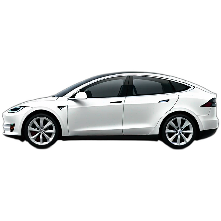 white-tesla-car emoji