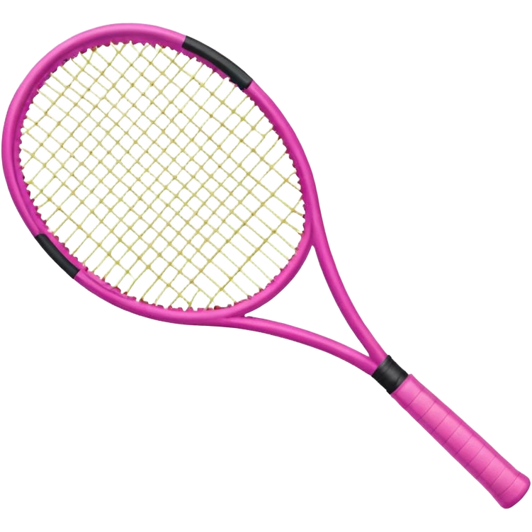 Pink tennis racket emoji