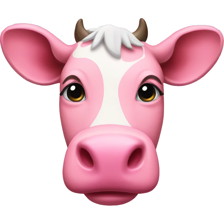 pink cow emoji