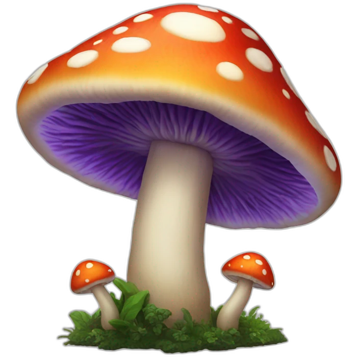 Mushroom-trippy emoji