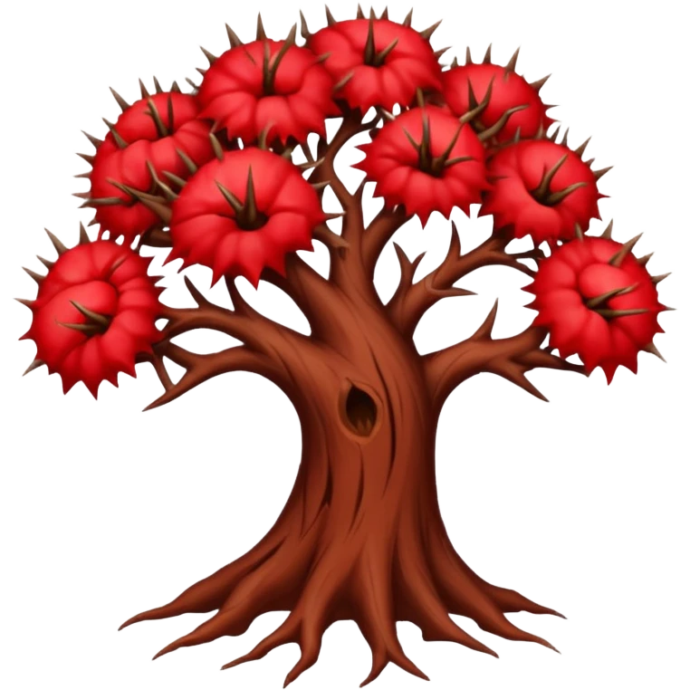 red thorn tree emoji