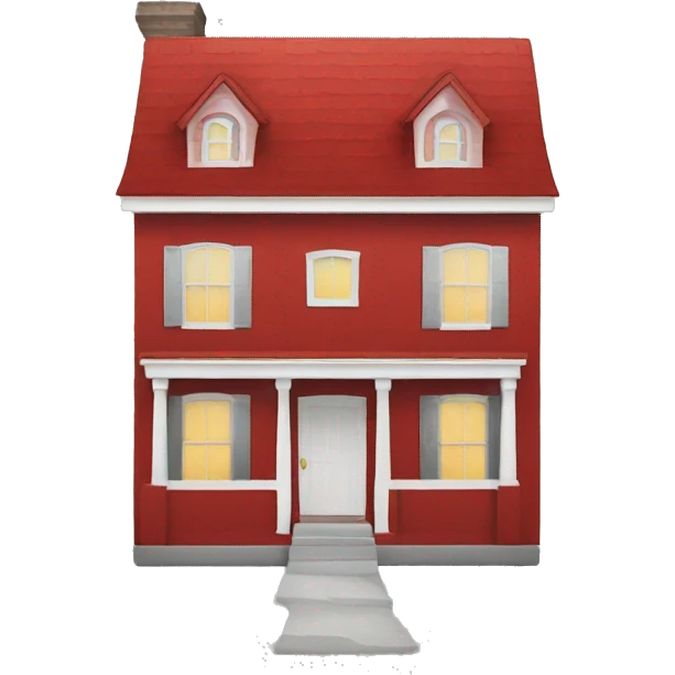 Red house emoji