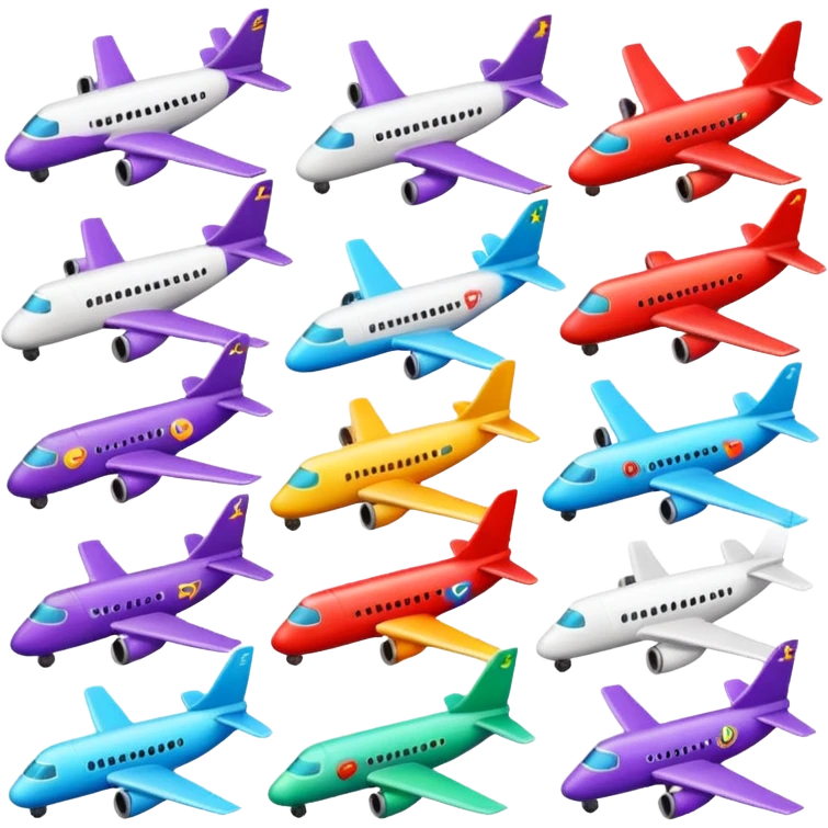 Twitch channel emojis for an aviation themed discord emoji