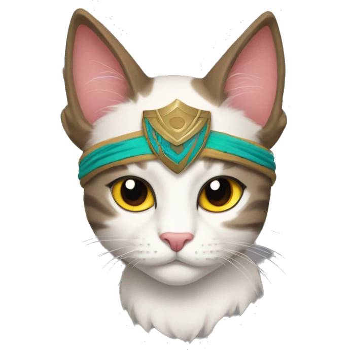 warrior cat with head band on emoji