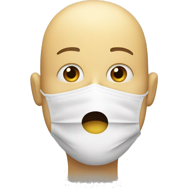 personcovering mouth with hand, like a mask emoji