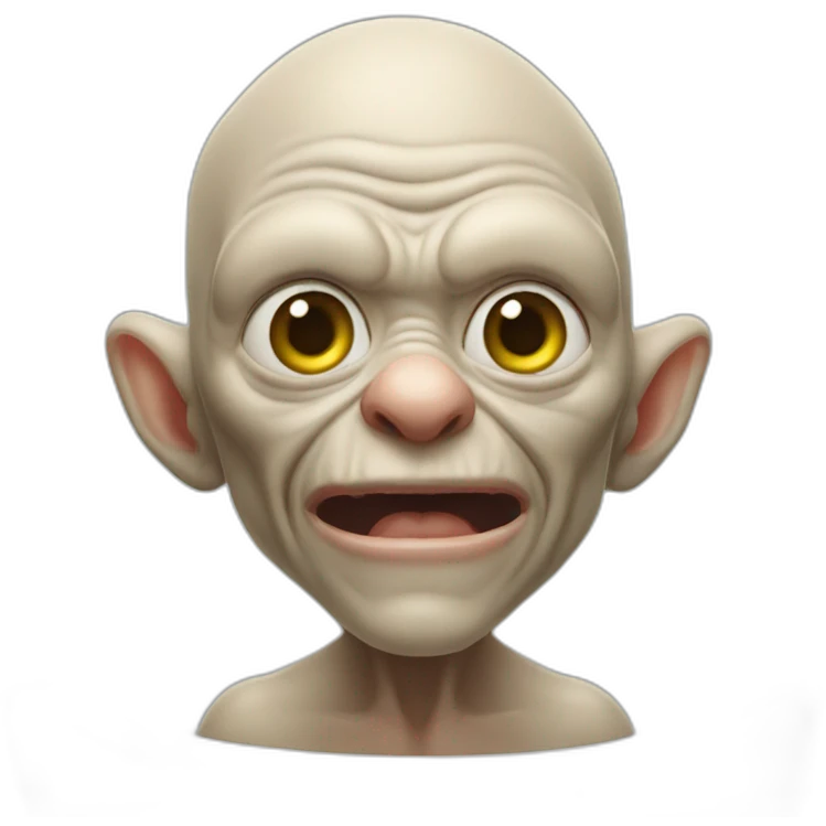 golum in the bathroom emoji