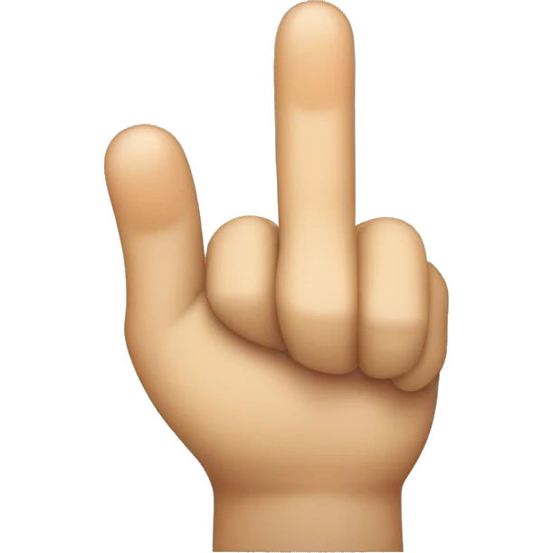 4th finger up emoji