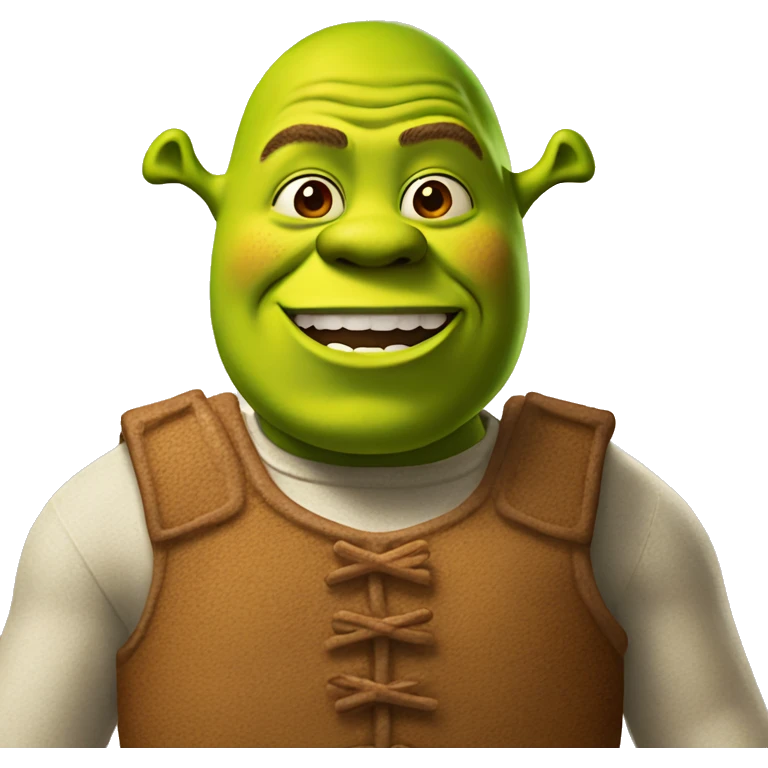 Shrek with gingerbread  emoji