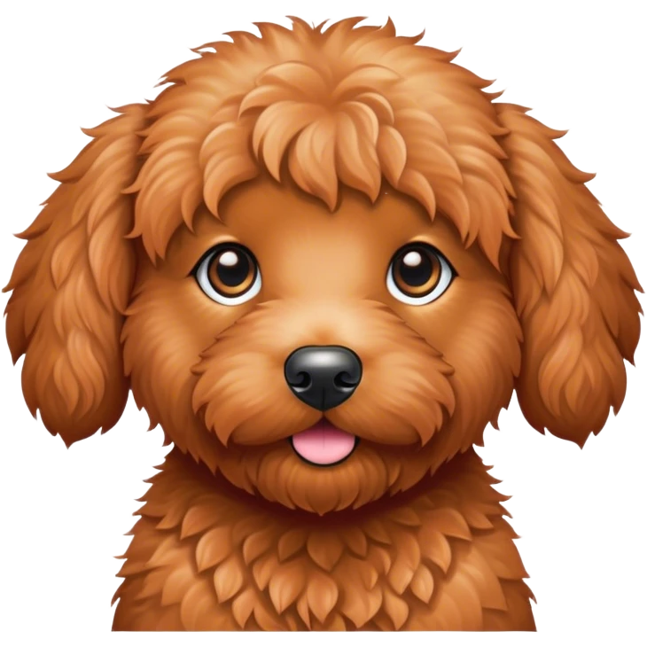 Red goldendoodle emoji