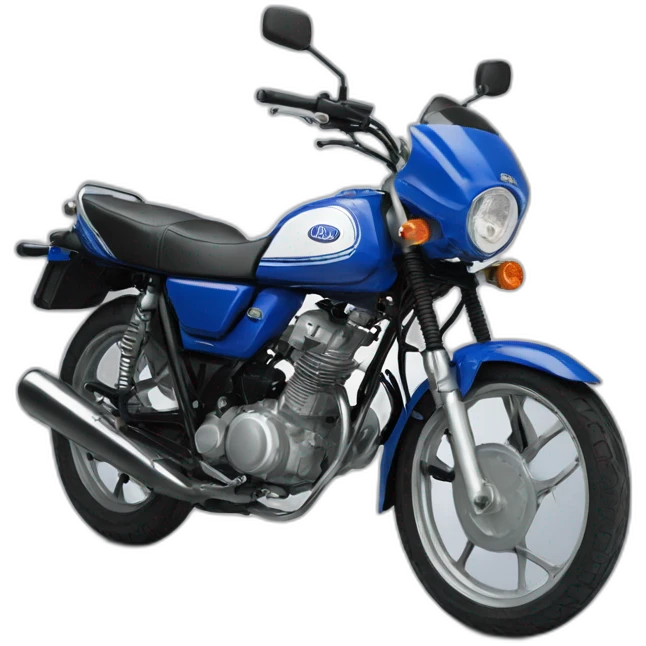 Yamaha 125 azul emoji