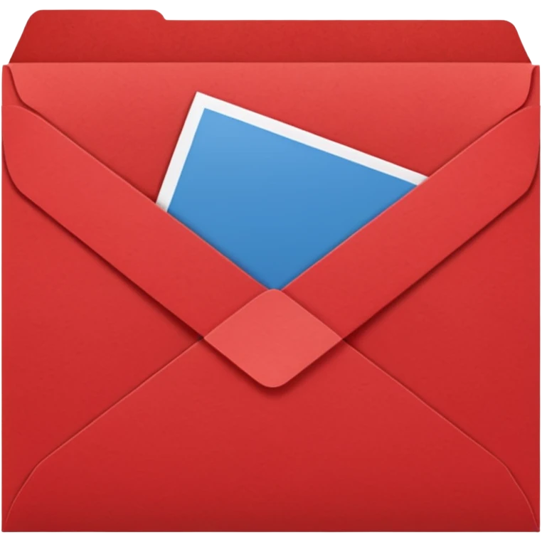 red greeting card emoji