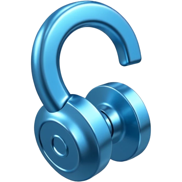 Blauer Haken von tik tok emoji