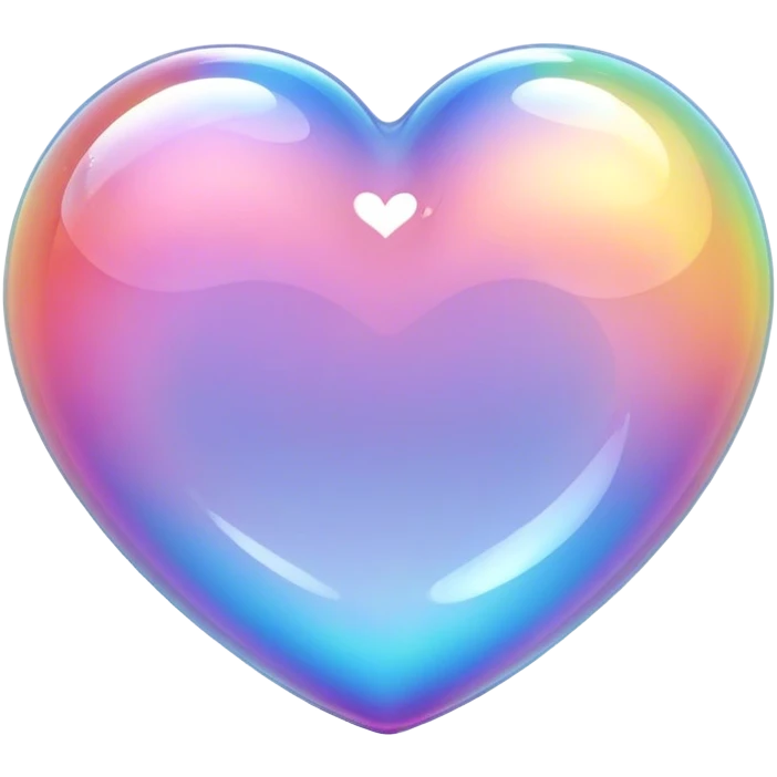 Bubble heart emoji