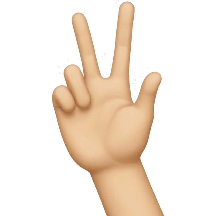 Gojo's hand sign for domain expansion  emoji